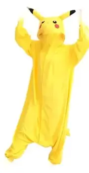 Pokémon Pikachu Adult Medium Yellow Cosplay Pajamas Costume