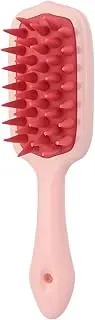 Silicone Scalp Massager Brush - Multi-Color Shower Shampoo Brush for Hair Growth & Detangling (Pink)