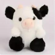 20cm Kawaii Cow Soft Stuffed Plushie Doll Animal Cow Plushie Doll Black