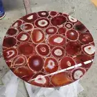 Red Agate Stone Hallway Coffee Table Living Room Furniture Counter Desk