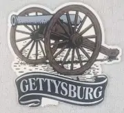 GETTYSBURG CANNON RUBBER REFRIGERATOR MAGNET NEW Made In USA