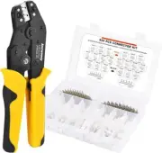 Ratchet Crimping Tool Kit - Self-Adjustable Wire Crimper Pliers with 920PCS