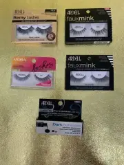5-Piece Set: Ardell Remy Lashes/Faux Mink/Andrea lashes & Ardell Dark Adhesive