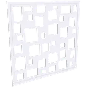 ProtectorAl 300 - 940 x 300 - 940mm Surfmist Squares Framed Composite Decorative Panel