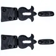 2.5" Rustic Hasp Latch Lock For Furniture Chests & Trunks Iron Hand Forged