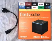 AMAZON 4K/HDR FIRE TV CUBE (2nd gen) w/ALEXA NEW + OTG USB Cable FREE SHIPPING