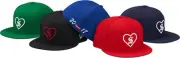 Supreme Heart New Era 6-Panel Cap Royal Orange 8 F/W 17