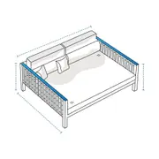 Wooden Outdoor Daybed Custom Covers