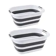 Foldable Laundry Basket Collapsible Washing Clothes Bin with Handles for Home