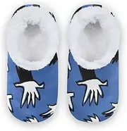 [Caihoyu] Kids Girls Boys Slippers Coral Fleece Anti-Skid Sole Comfortable Portable Slippers Bedroom Home Office Travel Yoga
