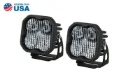 Diode Dynamics SS3 White Pro LED Pod (pair) Combo Optic w/amber backlight