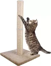 Cat Scratching Post Carpet, Tall Big Sisal Rope Cat Scratch Pole for Cats and Ki