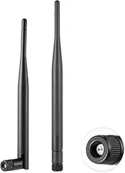 Vecys 2PCS Dual Band WiFi Antenna 2.4GHz 5GHz 5.8GHz Antenna SMA Male Antenna 6dBi 19cm/7in for Wifi Router Wireless Camera DVR Reverse Monitor
