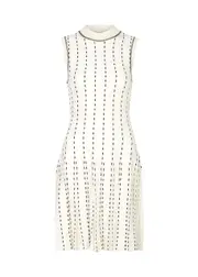 Jonathan Simkhai Cosette Intarsia Stretch-knit Mini Dress - Ivory - L (UK14 / L) L (UK14 / L)