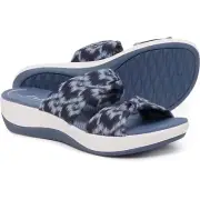 Clarks Cloudsteppers Women's Arla Coast Slide Sandals Blue Interest 26173196