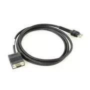 Zebra CBA-R07-S07PAR Serial Data Transfer Cable 7 ft - First End: 9-pin DB-9 RS-