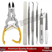 Manicure Pedicure Podiatrist kit Tools Heavy Duty Cutter & Chiropody Nail Files