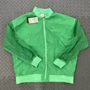 Nike Jacket Sz XL Womens Sportswear Essentials Spring Green Woven Varsity Bomber