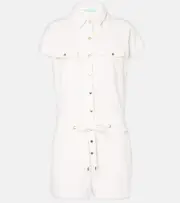 [Melissa Odabash] Melissa Odabash Cheryl cotton-blend jumpsuit AU 8 white