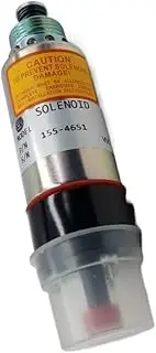 12V 24V 155-4651 155-4652 125-5771 125-5772 Flameout Solenoid Valve Switch Compatible with Caterpillar E320B E325B E322B E325C Excavator(12V 155-4651)