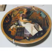 Collectible Knowles Plate "Dreaming in the Attic" Norman Rockwell, 1981