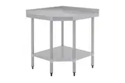 Vogue Stainless Steel Corner Table 600mm