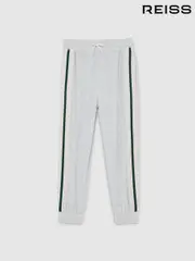 Reiss Grey Chance 13-14 yrs Velour Side-Stripe Tracksuit Joggers (AL8994) | $80