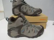 Merrell Deverta 2 Mid Waterproof Womens Brown Suede Hiking Boots Womens Sz 11
