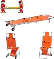 Portable Stretcher First Aid, Multi Function Folding Flat Stretcher, Evacuation Stair Chair Ambulance Firefighter Stretcher Chair