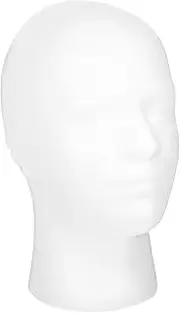Anneome Mannequin Head Model for Wig Display Safe Durable Foam Display Stand for Hats Scarves Glasses Lightweight Professional Wig Head for Hair Styling and Accessories Showcase