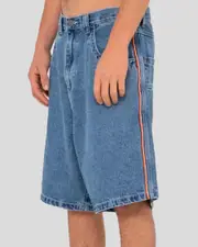 [Rusty] Rusty Men's Flip Daddy 2.0 Jeans Shorts in Middy Blue Size 32 32 Middy Blue