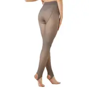 Women Fleece Lined Tights Stretchy Thick Tights Stockings-Coffee