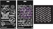 Prima Marketing Finnabair Art Alchemy Stencil Set Perfectly Grungy