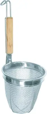 Thunder Group Noodle Skimmer with Round Wood Handle
