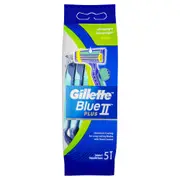Gillette Blue II Disposable Shaving Razor 5 Pack