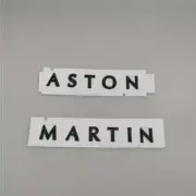 Aston Martin DBX & DBS Superleggera Script Badge Rear​ Emblem Grossy Black