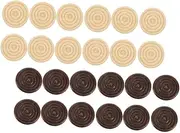 HOOTNEE 72pcs Pieces Wooden Checkers Chess Pieces for Board Games Arts Crafts Smooth Surface Lightweight Portable for Teaching and Replacement