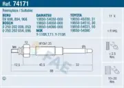 GLOW PLUG FITS: VW TARO 2.4 D/2.4 D 4X4.TOYOTA CAREVACA 2.4 TD /2.4 TD .TOYOT