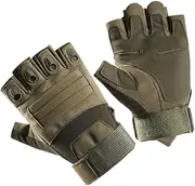 [TOVINANNA] 1Pair Durable Half Finger Gloves for Outdoor Sports Riding and Mountaineering Practical Camping Gloves with Non Slip Design Breathable Material for Enhanced Comfort