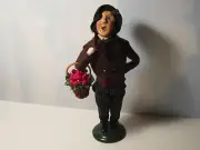 Byers Choice 1999 Handsome Victorian Man with Basket of Fruit