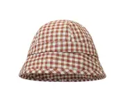 56-58Cm Hat Circumference, Breathable Fisherman Hat, Can Be Flanged, Female Summer Face-Covering Sunscreen Hat,Caramel Color