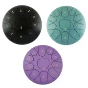 6 Inch 11 Notes Steel Tongue Drum Handpan Drum with Mallets for Meditation R6S0