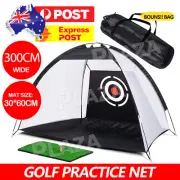 Golf Practice Net Hitting Nets Driving Netting Chipping Cage Training Aid 300CM