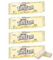Arnotts Tim Tam - WHITE Chocolate Biscuits (Pack Of 4 x 165 Ea) Aussie Made