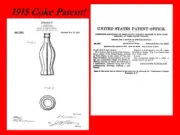 1915 Coca Cola Coke Bottle PATENT Art Print,Design Drawing Document HOBBLE SKIRT