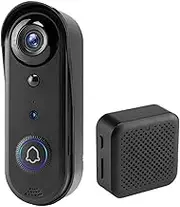 WUISOLQP Waterproof for Clear Images Day and Night with Visual Doorbell Indoor Ringtones ABS Remote Monitoring Through Mobile App