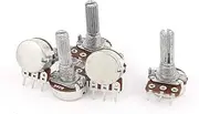 NEW LON0167 5 Pcs B20K Type B 20K Ohm 3 Terminal Single Linear Rotary Taper Potentiometer(5 Stcke B20K Typ B 20K Ohm 3 Terminal Single Linear Kegel Potentiometer