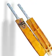Neo Golden Burn Edition Cricket Tennis Ball Bat, Wooden Scoop Design, 850-900 gram, Lite Weight Kashmir Willow A Grade - Pack of 1
