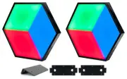 2 American DJ 3D VISION PLUS DMX RGB LED Panels+Rigging Bar+Clamps For Stage/Bar