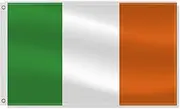 3×5 FT Ireland Flag,Large Irish people National Decor,Double Side Digital Printed 75D Polyester Banner With Canvas Header Brass Grommet